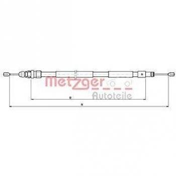 Cable de freno de mano Metzger trasero izquierdo Citroën Berlingo Peugeot Partner 10.4708