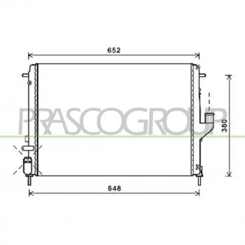 Radiador de Refrigeración del Motor PRASCO DA220R006