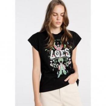 Top Sin Mangas Con Gráfica Negro Lois Jeans