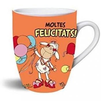 NICI Taza Moltes Felicitats, Multicolor, Única