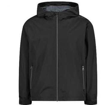 CMP Kids Black Rain Jacket with Fixed Hood 10 Years