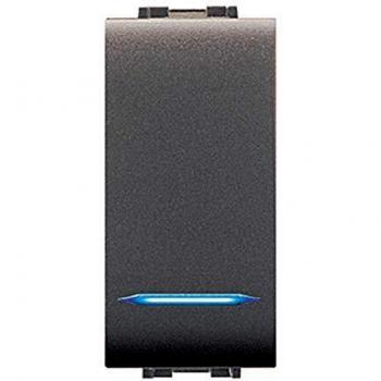 Interruptor Unipolar Iluminado Life 4012 Gris