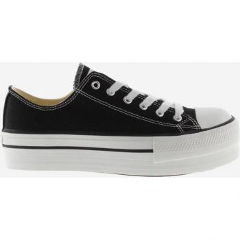 Victoria Zapatillas de Lona para Mujer con Doble Plataforma Negras 1061100