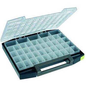 raaco 134897Boxxser 55 5x10-45 Compartment Box, Blue/Transparent