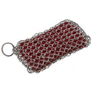 Almohadilla de limpieza de acero inoxidable Lodge ACM10R41 para parrillas y utensilios de cocina