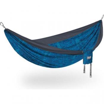 DoubleNest Print Giving Back Hammock for 2 People, 285x188cm, Blue/Charcoal