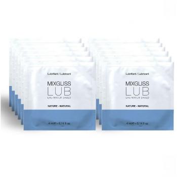 Mixgliss Natural Water-Based Lubricant 12 Single Doses 4ml