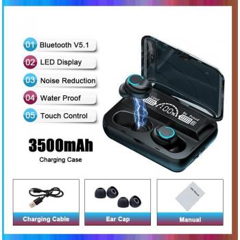 Auriculares Inalámbricos TWS Bluetooth 5.1 con Reducción de Ruido HD, Mini Estéreo de Graves para Deportes - Novedad 2022
