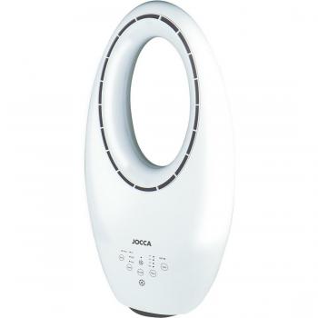 Ventilador Jocca 2357, silencioso, con oscilación automática del caudal del aire, 60W de potencia, control táctil y remoto para regular las 3 velocidades, temporizador de hasta 7.5h