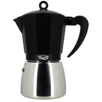 Cafetera Italiana Menastyl de Aluminio - 12 Tazas - Compatible con Inducción