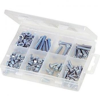 Juego de Tuercas y Tornillos para Metal Fixman 804223 - 105 Piezas M5 Plata