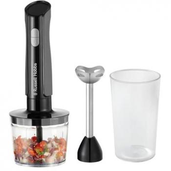 Batidora de mano 3 en 1 Russell Hobbs Desire Matte Charcoal, 500 W, 2 velocidades + Pulse, color negro