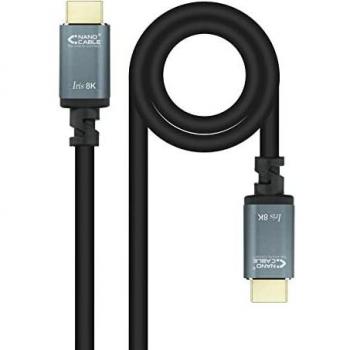 NANOCABLE 10.15.8001-L150 - Cable HDMI 2.1 IRIS 8K, de 1.5 m, Color Negro