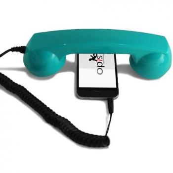 Auriculares Retro Turquesa 60s para Android y Windows - Estilo Receptor de Teléfono