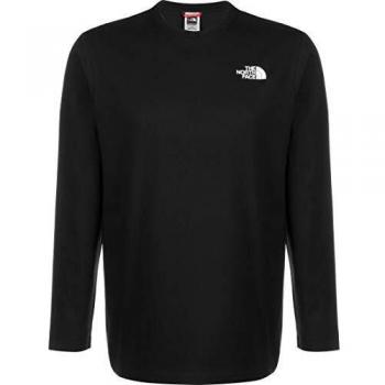 The North Face Men's Long Sleeve Red Box T-Shirt - Black, Size Small