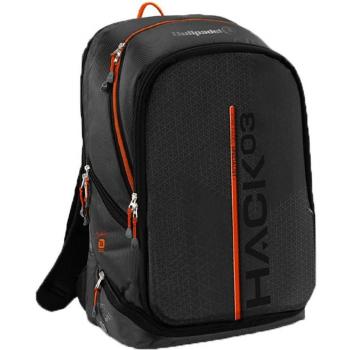 Mochila Bullpadel BPM-24001 Hack Negro - Mochila de pádel con diseño innovador y gran capacidad