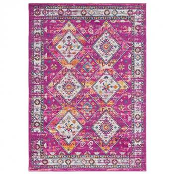 Alfombra Casablanca 160x230 cm Estilo Clásico Moderno Fucsia