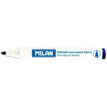 CAJA 12 ROTULADORES PARA PIZARRA BLANCA PUNTA REDONDA ROJO MILAN