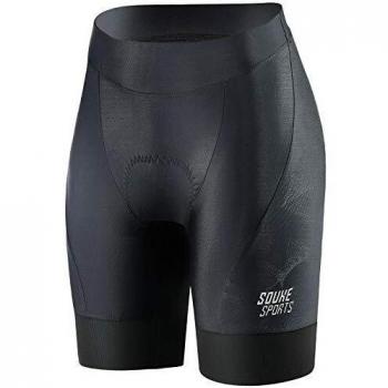 Souke Sports - Pantalones Cortos De Ciclismo para Mujer 4D Acolchados para Bicicleta De Carretera Pantalones Cortos Transpirables De Secado Rápido