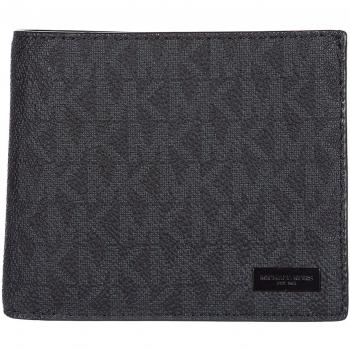 Michael Kors cartera billetera bifold de hombre en piel nuevo jet set negro