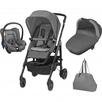 Bébé Confort Loola Excel - Cochecito de paseo, 3 piezas, color gris