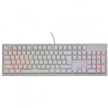 Teclado Mecánico para Jugadores Genesis Thor 303 RGB Blanco con Interruptores Silenciosos Outemu Peach y Conexión USB