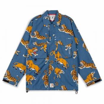 Chaqueta Chándal Grimey Vita Deorum - Blue FW23, colección GRMY X OJ, diseño moderno, material ligero y transpirable, ajuste cómodo, ideal para actividades deportivas y casuales