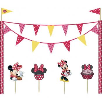 Partido Ênico Cafe Disney Minnie mouse Cake Decoración