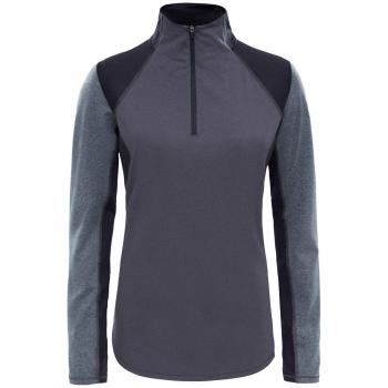 The North Face W Motivation 1/4 Zip Camiseta, Mujer, Negro, L