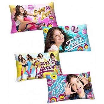 Kids Euroswan Cojín Surtido de 16 x 22 cm, Estampado Soy Luna, Algodón, Multicolor