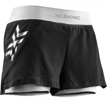 Pantalones Cortos de Running Mujer X-Bionic Twyce Race 2 en 1 Negro