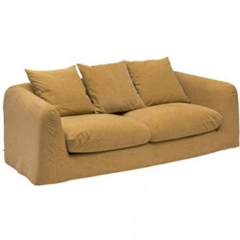 Sofá Emilie 3 Plazas - Amarillo Ocre - Atmosphera Créateur D'Intérieur