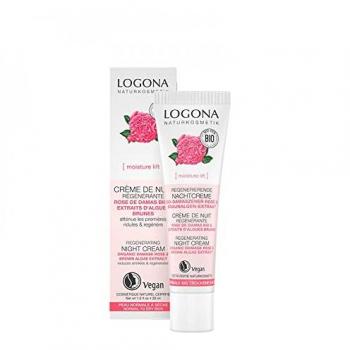 Crema Facial Noche Regeneradora Rosa Damascena Bio Vegan 50ml Logona