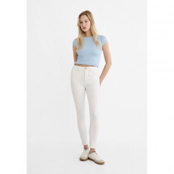 Stradivarius 1400 Regular Waist Skinny Jeans White