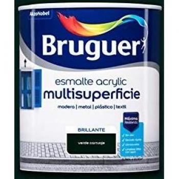 Bruguer Acrylic Multisuperficie Esmalte al agua Brillante Verde Carruajes 750 ml