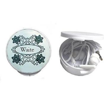 Auriculares in-ear en una caja personalizada con Waite