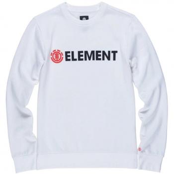 Element Blazin Crew Fleece hombre, Hombre, BLAZIN CREW, Optic White, L