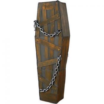 Tumba Decorativa Halloween con Sensor de Movimiento, Luz y Sonido - 160x50x28 cm