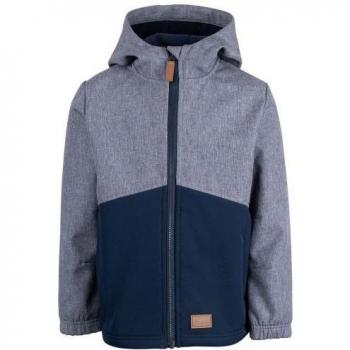 Trespass - Chaqueta Softshell Cheerfully para Niños/Niñas, chaqueta softshell, resistente al agua y al viento, transpirable, con capucha ajustable, múltiples bolsillos, diseño colorido y moderno