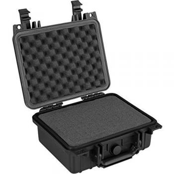 Maletín Protector Universal para Cámara de Fotos Tectake - Carcasa Dura, 3 Insertos de Espuma, Cierre Impermeable y Resistencia Térmica