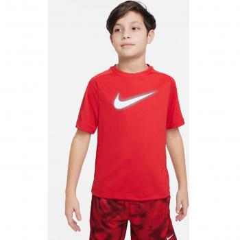Nike Dri-Fit Graphic Camiseta De Manga Corta Chicos - Rojo, Blanco