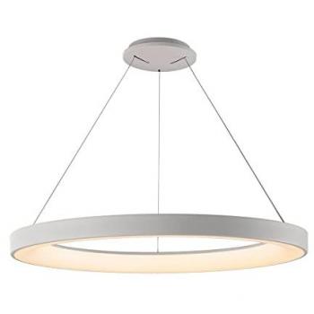 Lámpara Colgante LED Niseko 90cm 66W Sintonizable 3000K-6000K con Control Remoto y 4200lm, Color Blanco, Garantía de 3 Años