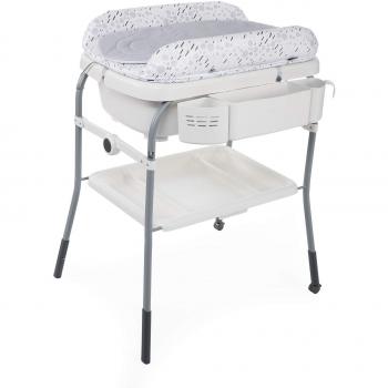 Chicco Cuddle&Bubble - Bañera cambiador compacta 2en1, 10 kg, color gris