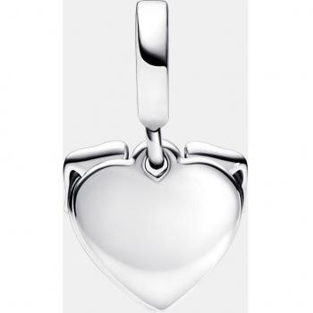 Charm Pandora Moments Colgante Doble Corazón y Perro en Plata con Circonitas 792647C01