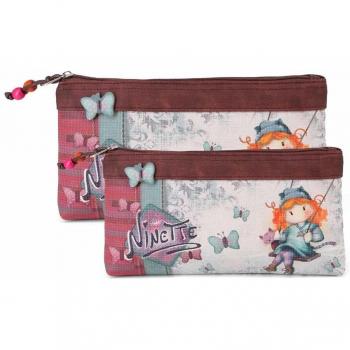 Forever Ninette Swing Set de Dos Bolsas de Aseo, Multicolor