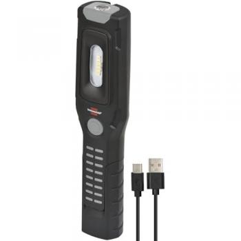 Linterna de mano recargable Brennenstuhl HL 501 A, 500 + 120 lm, con imán, pie plegable y duración de hasta 10 horas