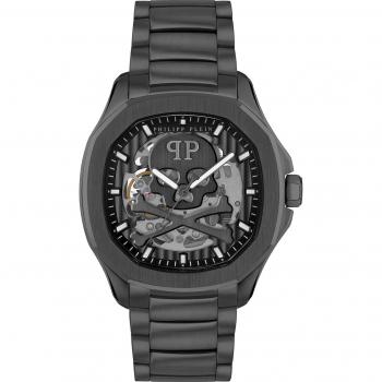 Philipp Plein Skeleton Spectre Automatic Men's Watch, Black, One Size