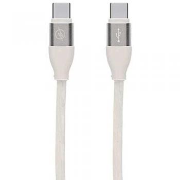 Cable de carga y datos USB-C a USB-C Contact 20 W, Carga rápida, 1.5 m, Blanco