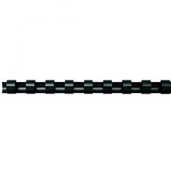 Fellowes A4 22 mm Plastic Binding Combs for Comb Binding Machine, Binds 151 to 180 Pages, Black, Pack of 50, 5348103