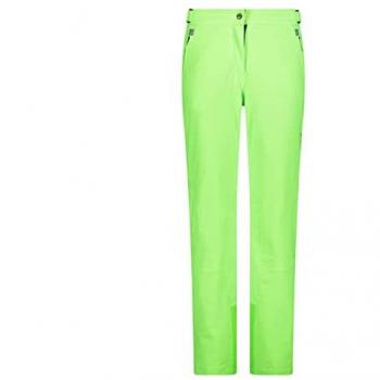 CMP Pantalones de esquí elásticos para mujer, color verde, talla 36